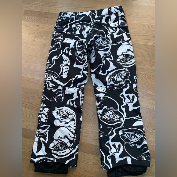 Burton [AK] Black/White Graphic Gore-Tex Swash Snowboard Men’s Pants Size XL - Picture 5 of 8